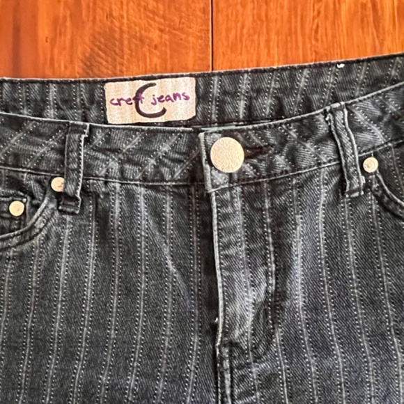 EUC Crest Black with Gray stripes Jeans - Picture 5 of 13